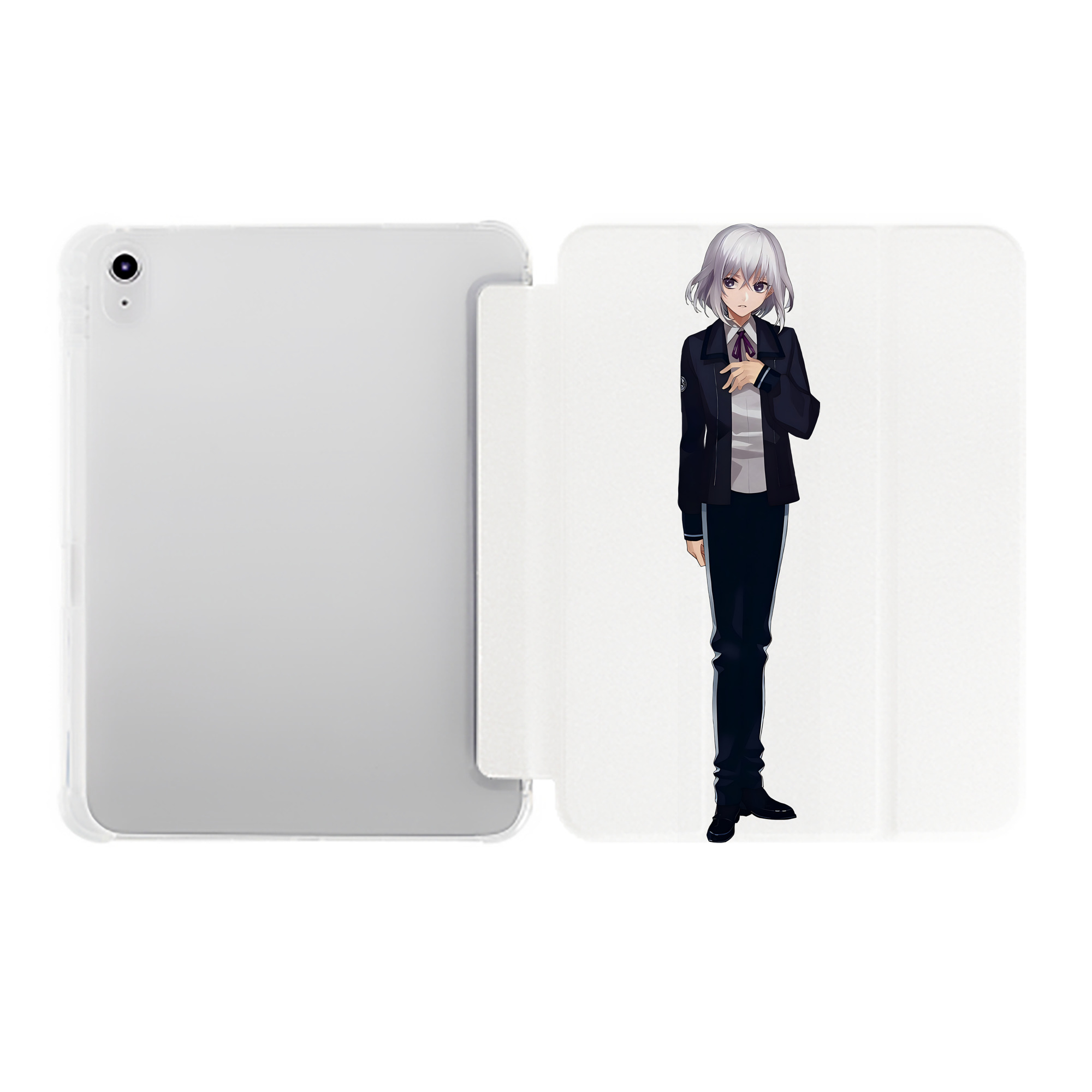 （画像用） 刀剣乱舞 Touken Ranbu IPad ケース ペン収納付き 三つ折りスタンド PUレザー×シリコン 対応機種9.5/10.5/10.9インチ